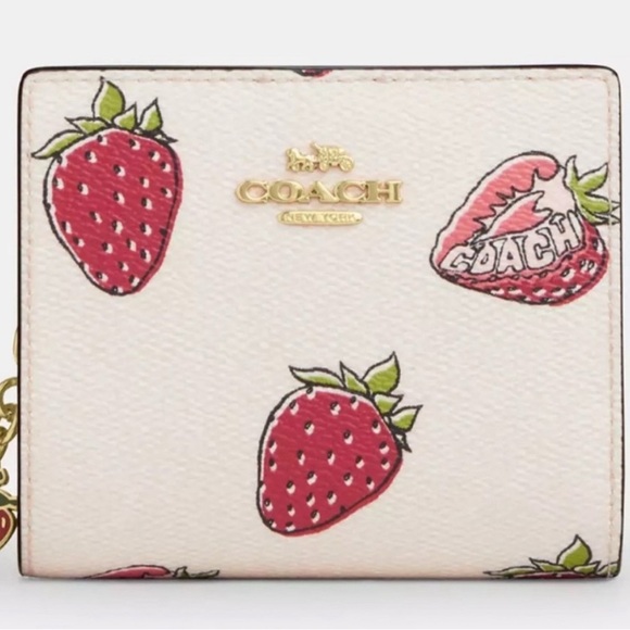 Coach Strawberry Print Wallet - Picture 1 of 6